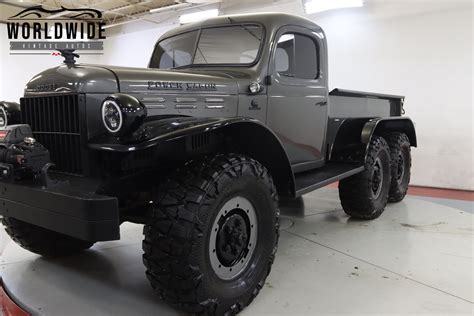 That isn’t a lot, but the 180 ft/lbs of torque available at a mere 1,200 rpm was this vehicle’s great strength. . 1946 dodge power wagon 6x6
